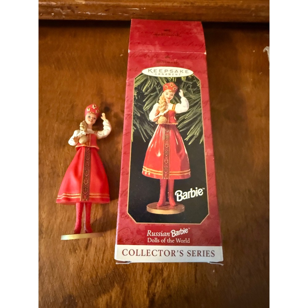 HallmarkKeepsake Ornament lRussian Barbie Dolls ofthe World 1996Collector Series
